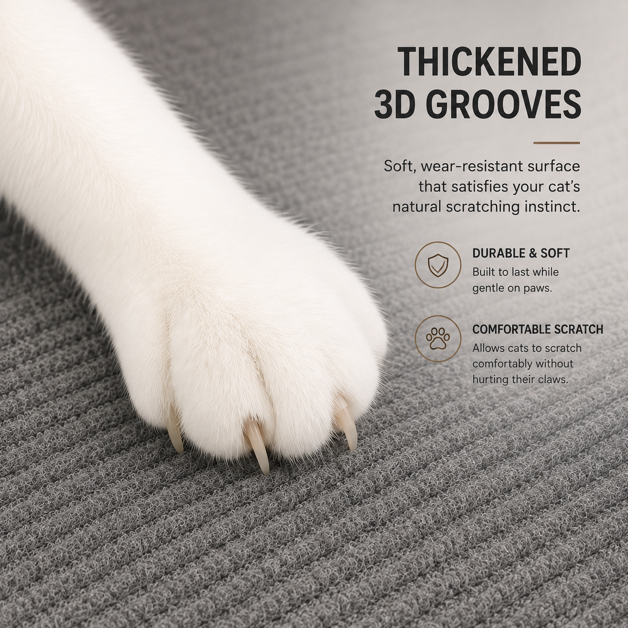 7 Sizes Self-Adhesive Carpets Cats Scratch Board Kitchen Bedroom Anti Scratch Mats Solid Carpets Sofa Furniture Protective Mats