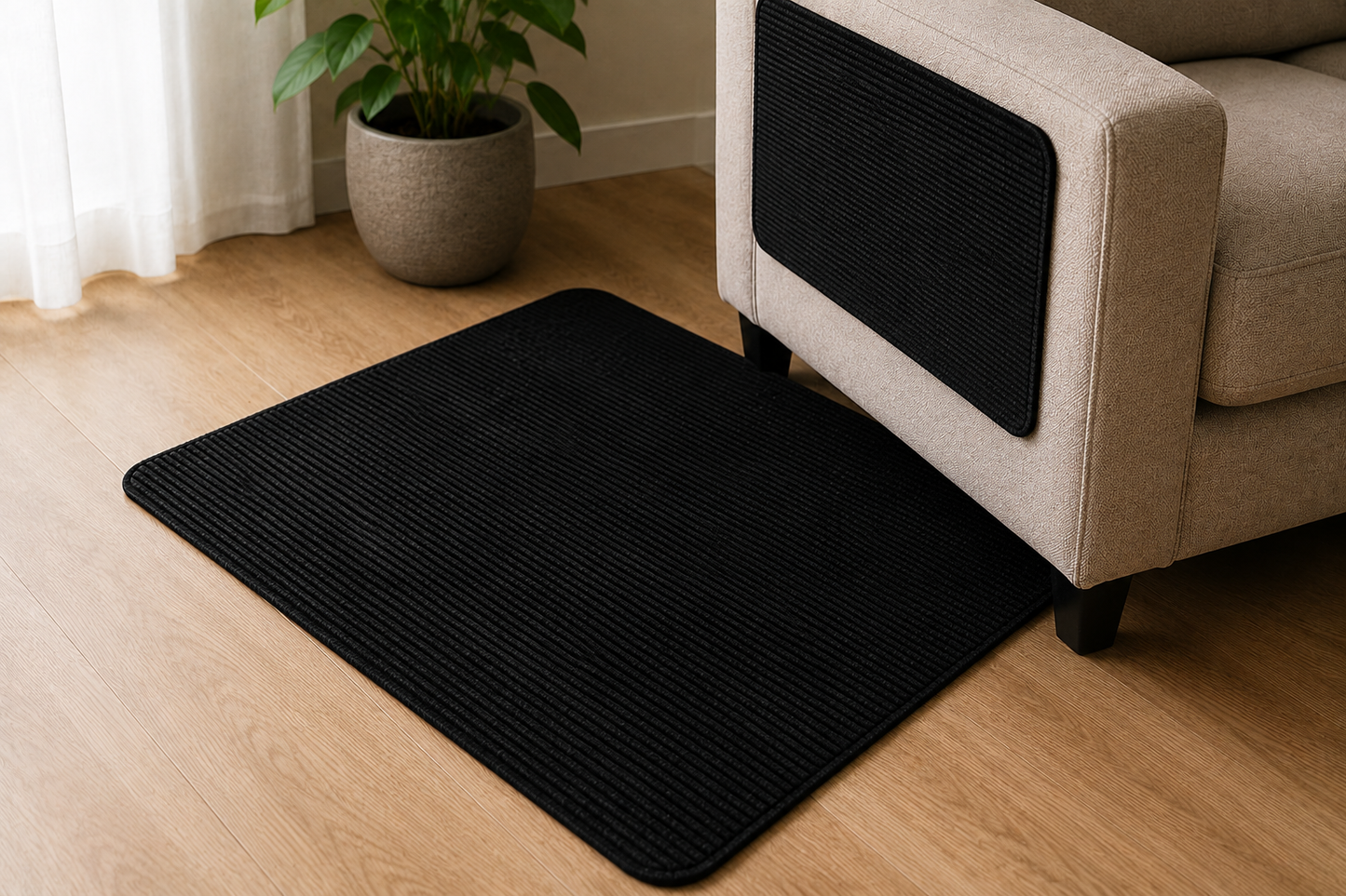 7 Sizes Self-Adhesive Carpets Cats Scratch Board Kitchen Bedroom Anti Scratch Mats Solid Carpets Sofa Furniture Protective Mats
